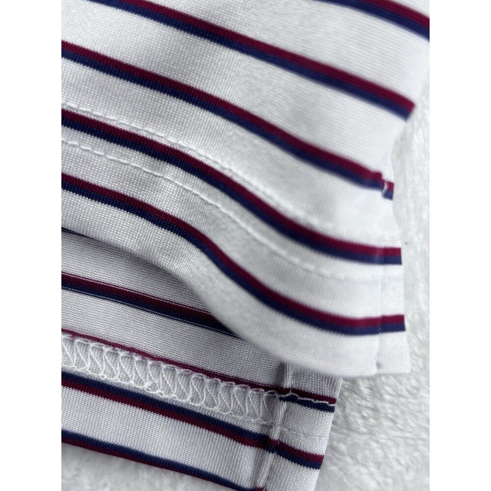 Holderness & Bourne Men's XL Polo Shirt Fried Egg Golf Lido Logo Sutton Striped - Picture 7 of 12